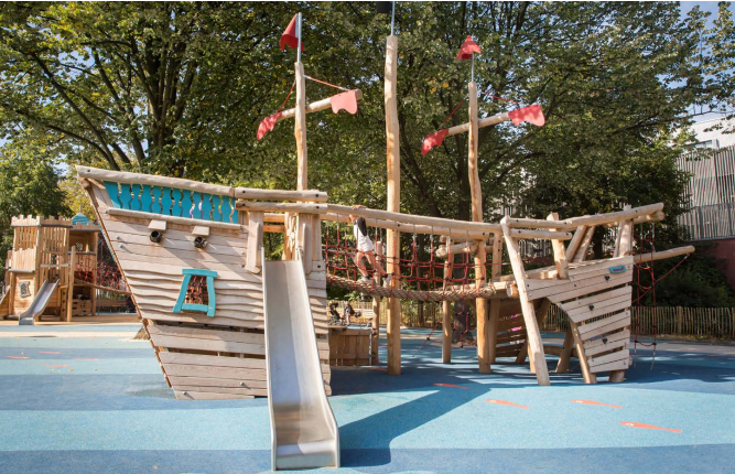 社区湖北无动力儿童乐园-社区儿童乐园规划设计需要注意什么?